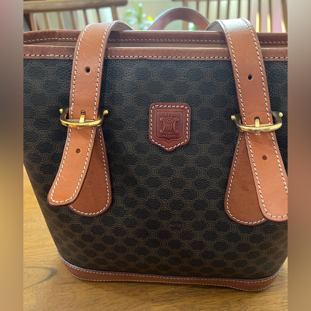 Vintage Celine macadam shoulder tote - Picture 2 of 14